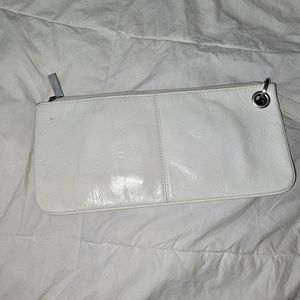 HOBO White Leather Wristlet